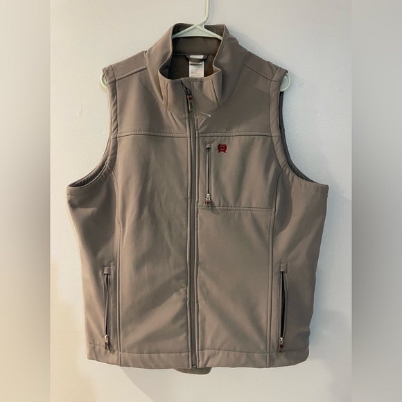 Cinch Jackets & Blazers - Cinch Western grey bonded Women’s Concealed Carry Canvas Vest XXL
